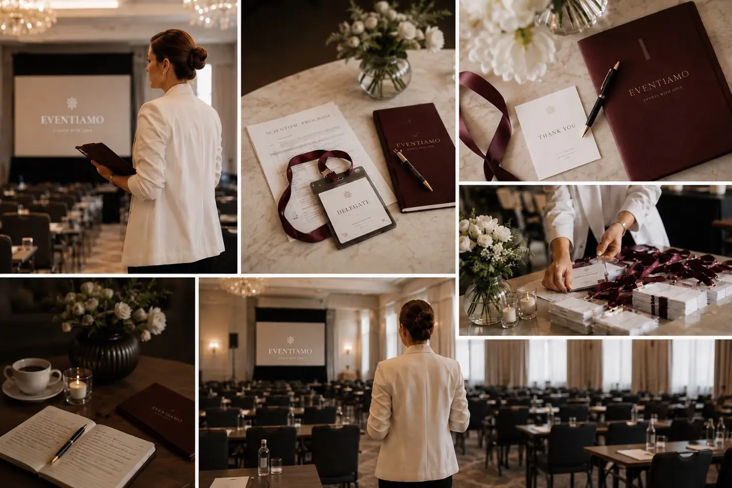 Details from the preparation of an Eventiamo event